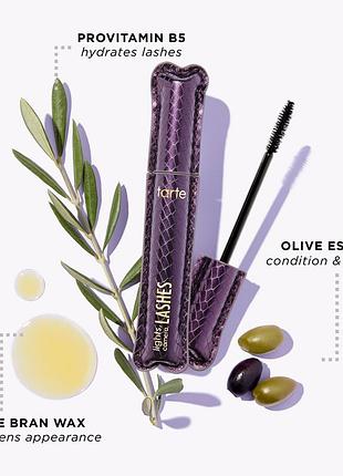 Туш для вій Tarte lights camera lashes mascara туш для вій 4-в-1 mascara black - 7 мл9 фото