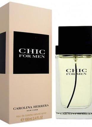 Carolina herrera chic for men,50 мл мужская туалетная вода.оригинал.