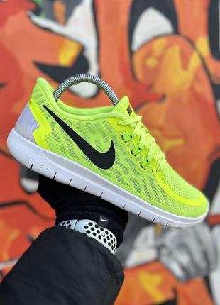 Nike free rn кроссовки 40.5 размер оригинал зеленые беговые