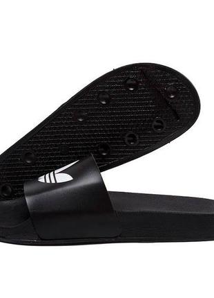 Чоловічі літні шльопанці adidas black2 фото