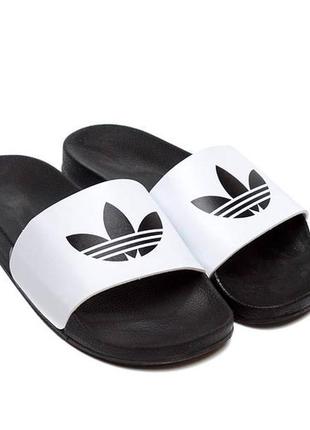 Мужские летние шлепанцы adidas white