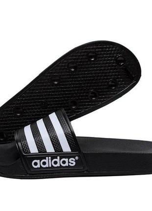 Мужские летние шлепанцы adidas black2 фото