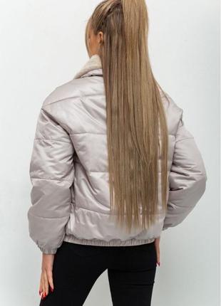 Женская курточка с мехом5 фото