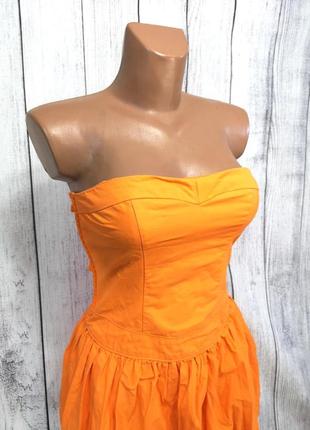 Платье легкое hollister, оранжевое
