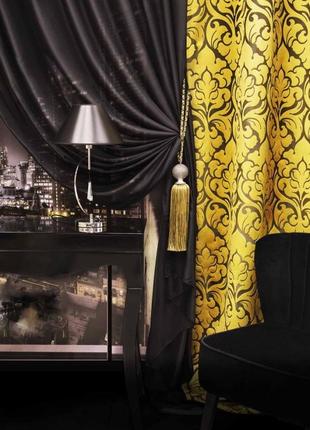 Шторы для спальни, гостиной. голубые шторы art deco