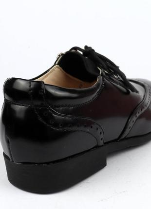 Туфли для мальчика черные лаковые тм bi&ki размер 36 - стелька 23,5 см5 фото