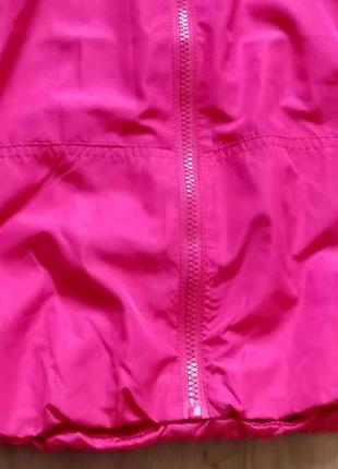 Новая женская спортивная розовая куртка ветровка с капюшоном cropp7 фото