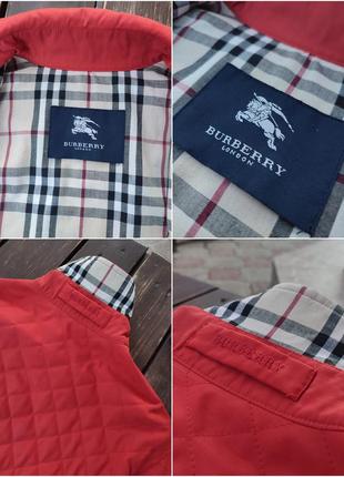 Винтажная стёганая куртка/тренч burberry nova check 90х-00х годов лёгкий пуховик/пальто/жакет9 фото