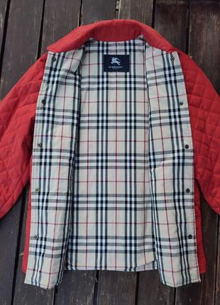 Винтажная стёганая куртка/тренч burberry nova check 90х-00х годов лёгкий пуховик/пальто/жакет3 фото