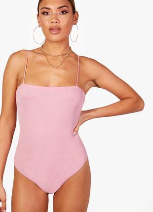 Яскравий боді в рубчик