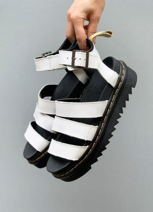 🌻босоніжки dr. martens sandals white, сандалі