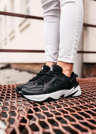 Кросівки шкіряні nike m2k tekno black