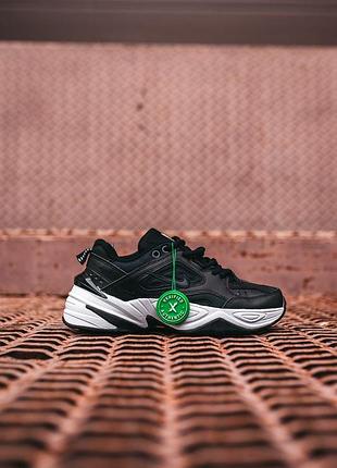 Кроссовки кожаные nike m2k tekno black