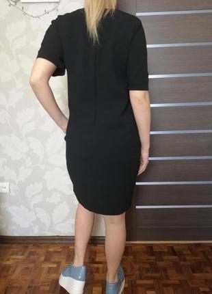 Фирменное шикарное черное платье ровный крой next4 фото