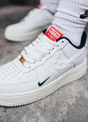 Кросівки шкіряні знижка🌷 кеди nike force kith x nike air force 1