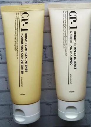 1. кондиціонер для волосся з протеїнами esthetic house cp-1 bright complex intense nourishing conditioner 100 мл4 фото