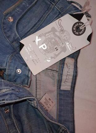 Xp-2. світло-блакитного кольору нові жіночі джинси на стегнах талії2 фото