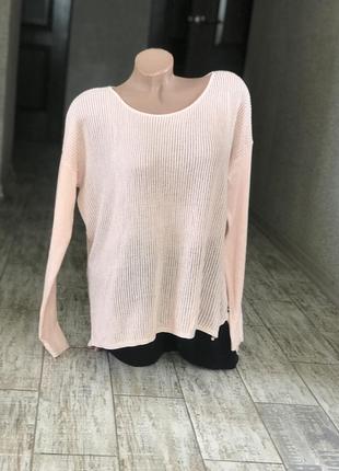 Красивый пудровый лёгкий джемпер s.oliver#oversize