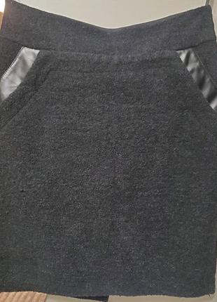Черная классическая юбка3 фото
