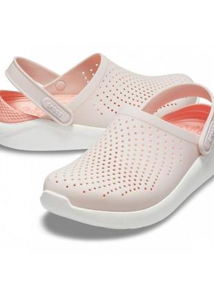 Crocs literide clog powder (пудровые кроксы)3 фото