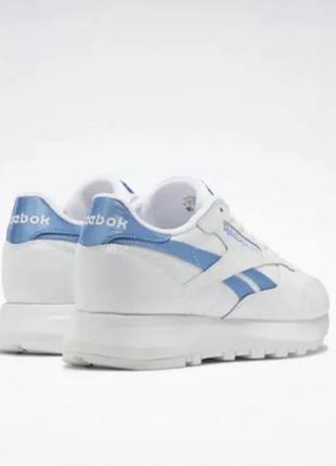Белые кожаные кроссовки reebok classic 40 размер4 фото