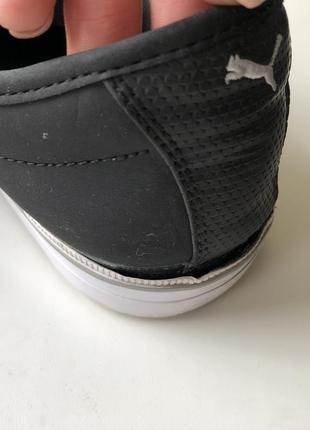 Оригінальні кеди чоловічі кросівки puma сліпони снікерси чорні5 фото