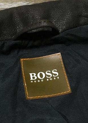 Шкіряна куртка hugo boss jonko7 фото