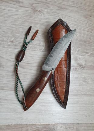 Новый стильный нож с дамасской стали hand made подарок мужчине