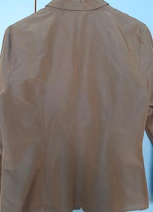 Стильная коричневая блуза шелк2 фото