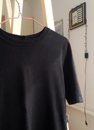 Новая женская черная кофта zara кардиган свитео футболка поло свитшот джемпер шерстяная2 фото