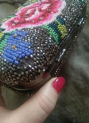 Клатч вышивка розы 9