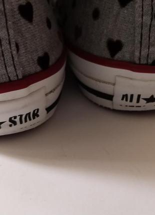 Красивые и удобные оригинальные кеды converse all star, размер 34, стелька 21 см4 фото