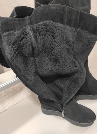 Сапоги женские зимние, натуральная замша