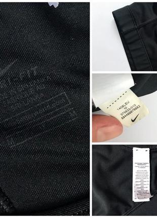 Женский спортивный чёрный топ майка nike dry-fit original. р. м6 фото