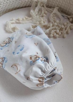 Простирадло в коляску хлопок на резинці люльку переноску дитячу детскую простинь простынь на резинке