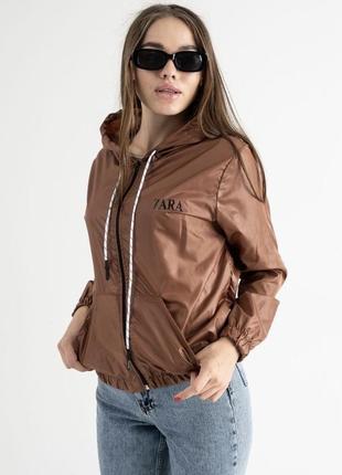 Куртка жіноча вітровка весняна демісезонна на весну легка коротка з капюшоном чорна...