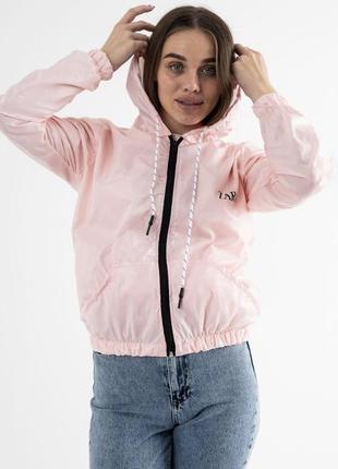 Куртка жіноча вітровка весняна демісезонна на весну легка коротка з капюшоном чорна...