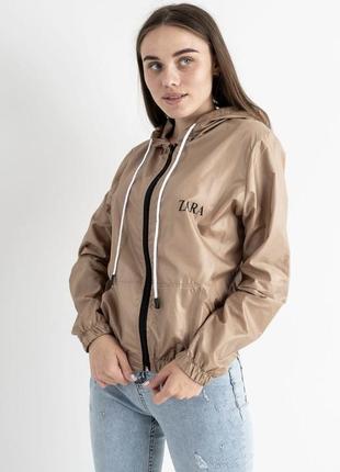 Куртка жіноча вітровка весняна демісезонна на весну легка коротка з капюшоном чорна...