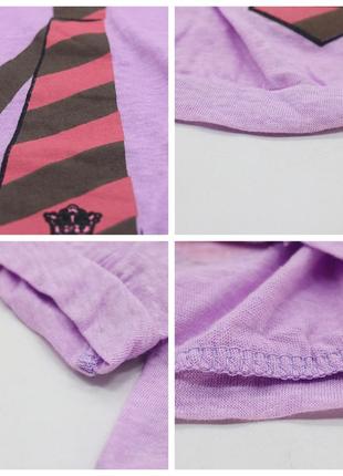 Одяг для собак. футболка з краваткою для котів та собак фіолетова m16203 фото