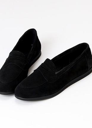 Мокасины из натуральной замши