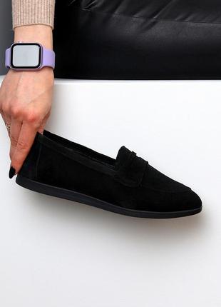 Мокасины из натуральной замши