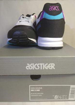 Asics tiger gelsaga black/orchid5 фото