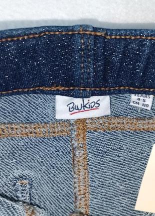 Брюки джинсы стрейч для девочки 4-5 лет, 110 см, итальялия, blukids4 фото
