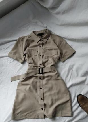 Платье в стиле сафари