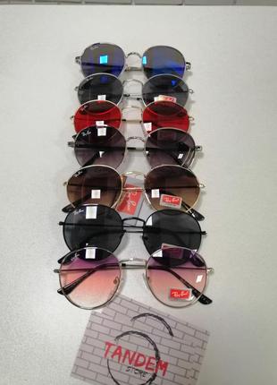 Солнцезащитные очки ray ban зеркальные6 фото