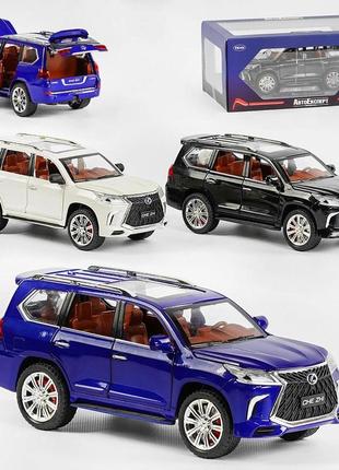 Gt — 6574 джип іграшкова машинка lexus металопластик 1:24, звук, світло, інерція, двері, що відчиняються,