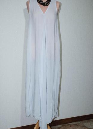 Батал платье сарафан нижнее подплатник длинный с хвостами свободный свободное2 фото
