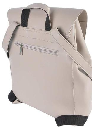 Стильний жіночий рюкзак екошкіра 732 беж тауп2 фото