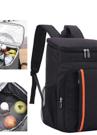 Термо рюкзак сумка-холодильник 18 литров, weyoung, черный