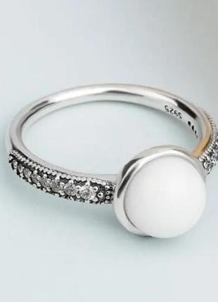 Серебрянное кольцо пандора элегантность серебро 925 pandora3 фото